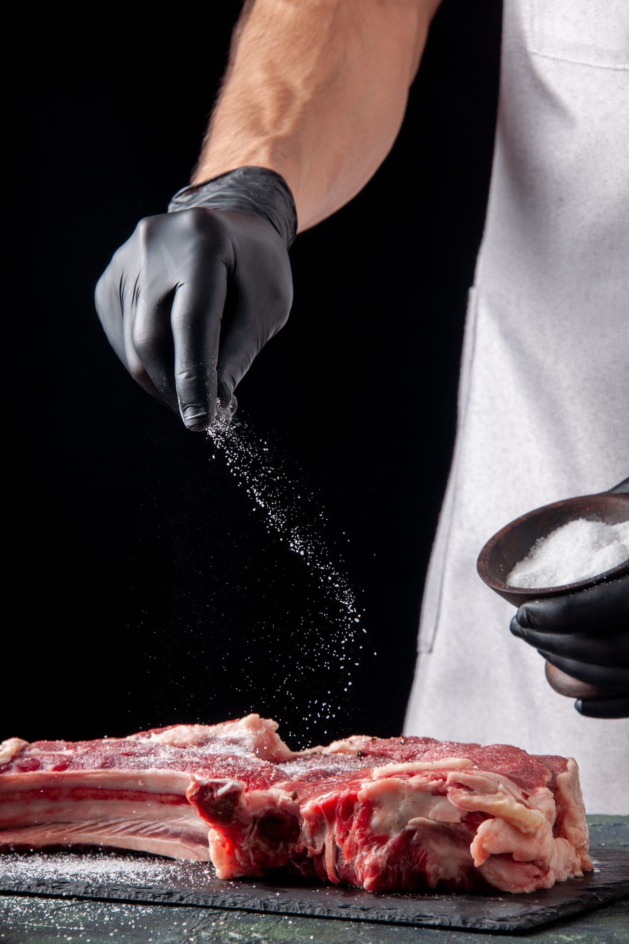 Boucher de la Ferme de Boulogne au travail
